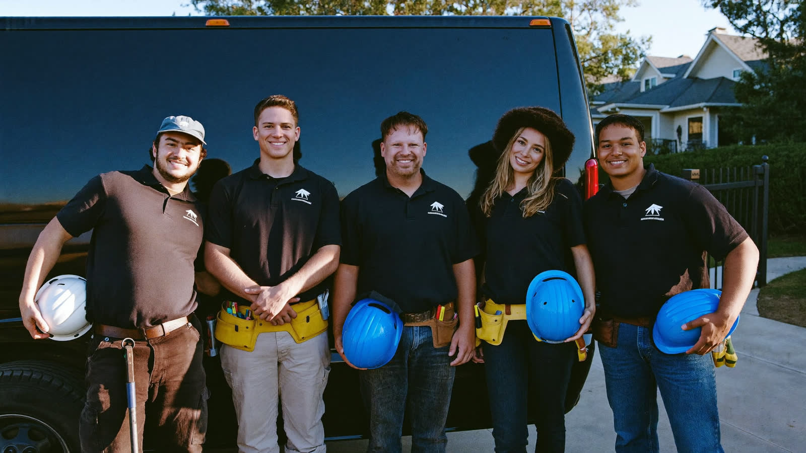 The Korvix Roofing crew